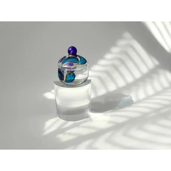 Italian Hand Painted Delicate Oggetti Dell'Artigianato Artistico Candy Jar - Picture 9 of 10